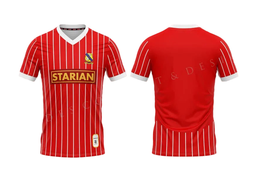 [PRE-ORDER] STARIAN Stripe V-Neck Jersey